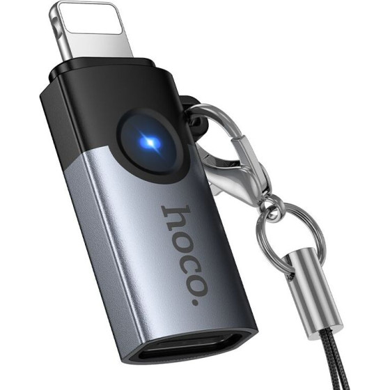 Hoco Adapter Otg Lightning To Usb C 2A UA46A gray