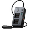 Hoco Smart Dual Car Inverter Charger 2 Lighter Ports Max 200W PD66W/1C2A Z66 black