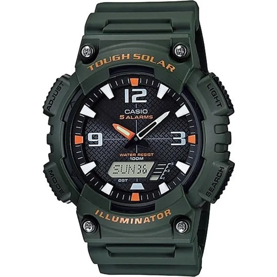 Casio Male Watch (zd044k) - Solar Powered + Box - (AQ-S810W-3AV)