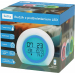 Setty Alarm Clock With Led Light Blue JZ-212