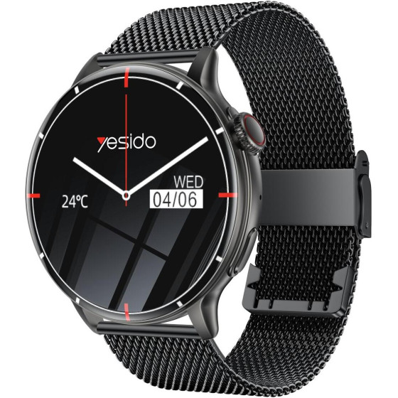 Yesido Smartwatch Bt 5.2 300mAh IP67 With 2 Straps BLACK