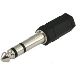 Sound Station Quality (SSQ) Ssq HA1 Adapter Jack Stereo 3,5 Mm Female - Jack Stereo 6,3 Mm Male Black - (SS-1820)