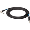 Sound Station Quality (SSQ) Ssq JMPJMK1 Cable Jack Mono - Jack Mono (90 Degree angle) 1 m Black - (SS-1439)