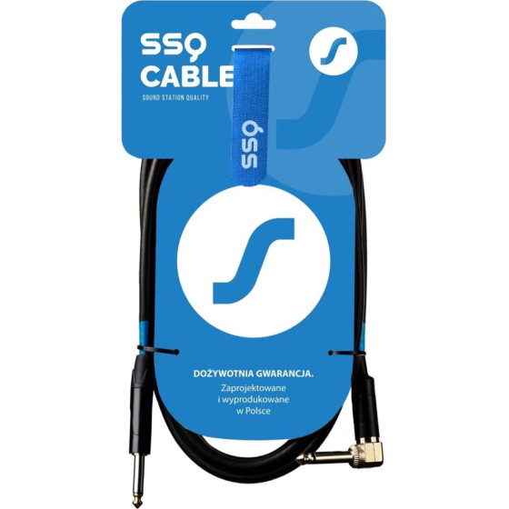 Sound Station Quality (SSQ) Ssq JMPJMK4 Cable Jack Mono - Jack Mono (90 Degree angle) 4 m Black - (SS-1469)