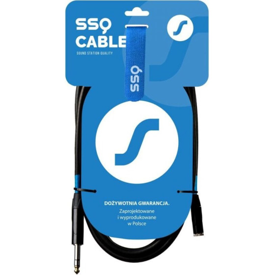 Sound Station Quality (SSQ) Ssq JSG3 - Cable Jack Stereo 3,5 Mm - Jack Stereo 6,3 mm, 3 m - (SS-2069)