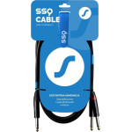 Sound Station Quality (SSQ) Ssq JSJM2 Cable Jack Stereo - 2x Jack Mono 2 m Black - (SS-1453)
