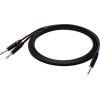 Sound Station Quality (SSQ) Ssq JSJM2 Cable Jack Stereo - 2x Jack Mono 2 m Black - (SS-1453)
