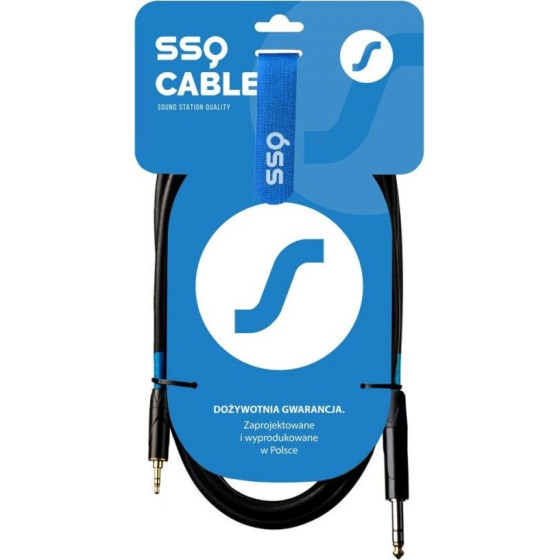 Sound Station Quality (SSQ) Ssq MiJS2 - Cable Jack Stereo 3,5 Mm - Jack Stereo 6,3 mm, 2 m - (SS-2090)