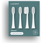 Be Lucent Spark Sonic Toothbrush Heads 4 Pack, White - (10791)
