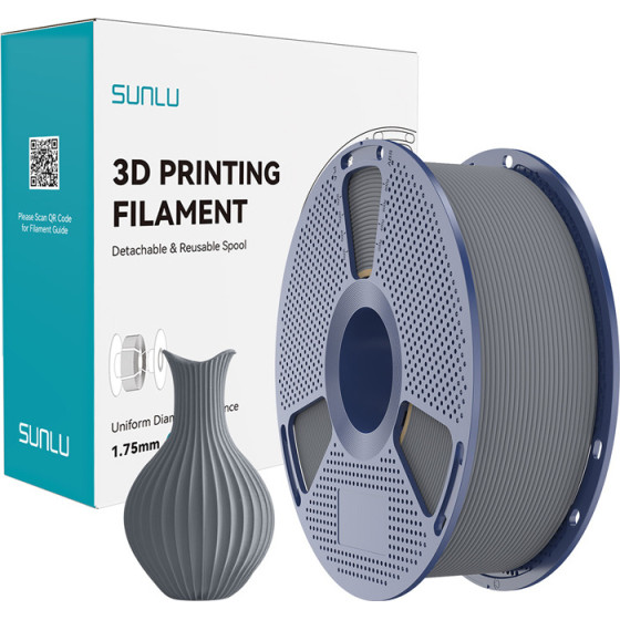 Sunlu ���� Pla Classic Grey 1.75mm 1KG - (Pla Classic Gr)