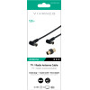 Vivanco Antenna Cable Angle 90dB Black 1.5m - (VVANCABMF15090)