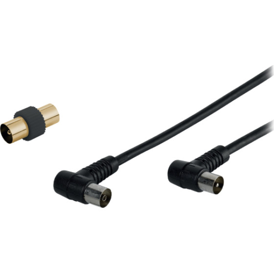 Vivanco Antenna Cable Angle 90dB Black 1.5m - (VVANCABMF15090)