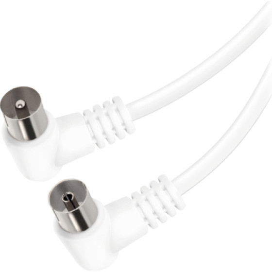 Vivanco Antenna Cable Angle 90dB White 1.5m - (VANCABMF15090W)