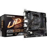 Gigabyte Motherboard - Amd Ryzen 5000 Series CPUs, 5+3 Phases VRM, Up To 4733MHz DDR5 (OC), 1xPcie 3.0 M.2, Gbe LAN, Wifi 5, Usb 3.2 Gen 1 - (A520M DS3H AC)