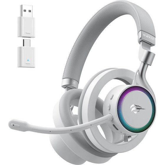 Havit - wired/Wireless Gaming Headphones (white) - (Fuxi-H8)