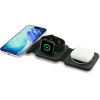 Guess Pu 4G Magsafe Wireless Charger 3v1 Black - (GUFWC4GEMK)