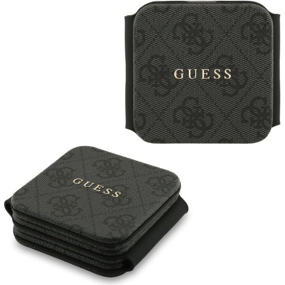 Guess Pu 4G Magsafe Wireless Charger 3v1 Black - (GUFWC4GEMK)