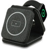 Guess Pu 4G Magsafe Wireless Charger 3v1 Black - (GUFWC4GEMK)