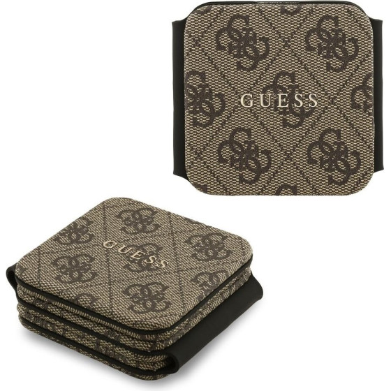 Guess Pu 4G Magsafe Wireless Charger 3v1 Brown - (GUFWC4GEMW)