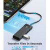 Orico USB3.1 Hub Type-C - 4 x USB3.0 - PAPW4A-C3-015-Wh - (PAPW4A-C3-015-WH-EP)