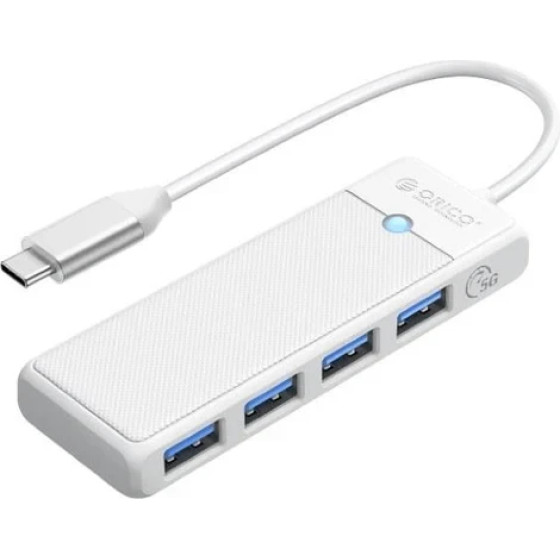 Orico USB3.1 Hub Type-C - 4 x USB3.0 - PAPW4A-C3-015-Wh - (PAPW4A-C3-015-WH-EP)
