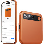 BOYA Notra Voice Recorder With Ai Transcription - Orange Notra Cosmic Orange - (BOYA Notra Cosmic Orange)