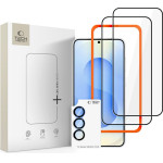 Tech-Protect Easy Set+ 3-Pack Tempered Glass For Samsung Galaxy S26 - Black - (29567-0)