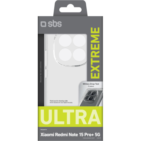 SBS Extreme X2 Tpu Xiaomi Redmi Note 15 Pro Plus Transparent Backcover - (EX2XIARN15PP)