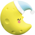 SBS Nightlight With Three Levels Brightnes Moon - (LUNIGHTMOON)