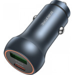Borofone Car Charger BZ32B Fresh, 48W, 3A, 1 x USB-A - 1 x USB-C, Grey