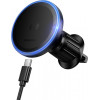 Borofone Wireless Car Charger BH224 Flash, 15W, 1.67A, Black