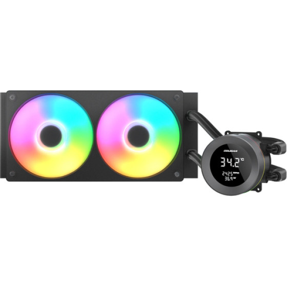 Cougar Poseidon Vistek 240 120mm Socket AM4/AM5/1700/1200 Argb Black - (3MPUA240.0001)