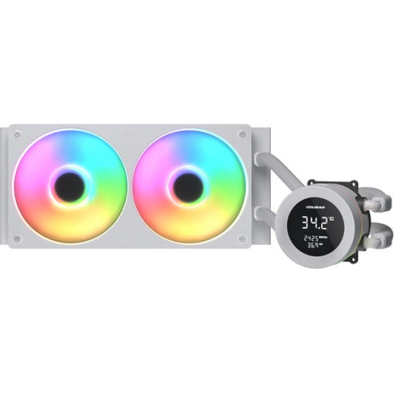 Cougar Poseidon Vistek 240 120mm Socket AM4/AM5/1700/1200 Argb White - (3MPUA240.0002)