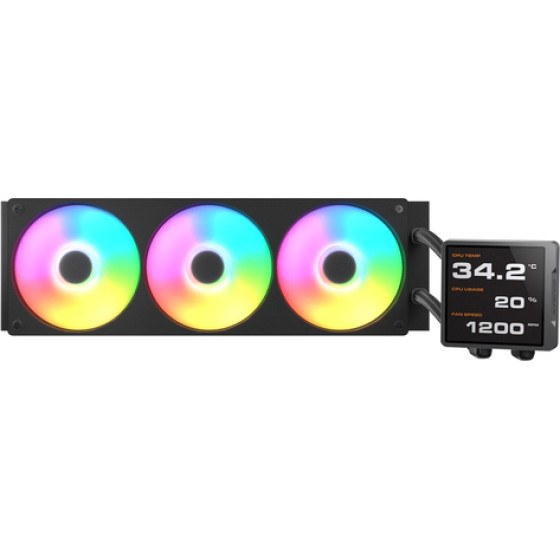 Cougar Poseidon Vistek Pro 120mm Socket AM4/AM5/1700/1200 Argb Black - (3MPVP360.0001)
