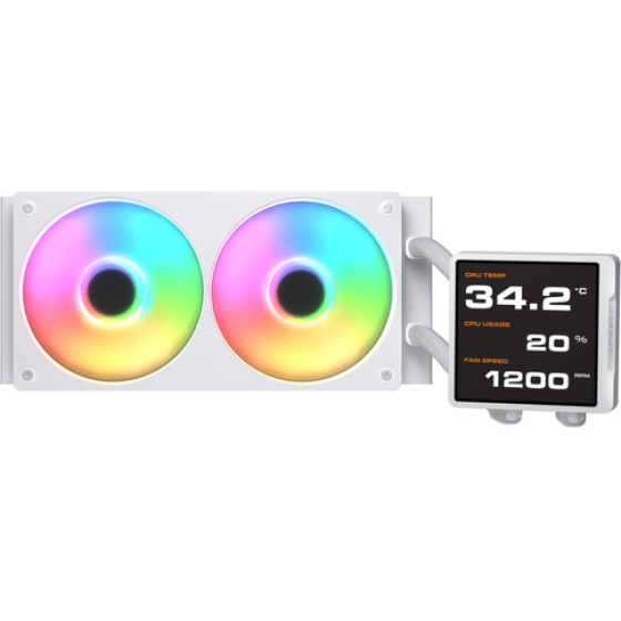 Cougar Poseidon Vistek Pro 240 120mm Socket AM4/AM5/1700/1200 Argb White - (3MPVP240.0002)