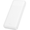 Hoco Powerbank 10000 Mah 2A With Four built-In Cables Usb A + Usb C+ Lightning + Micro Usb J163 white