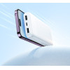 Hoco Powerbank 10000 Mah 2A With Four built-In Cables Usb A + Usb C+ Lightning + Micro Usb J163 white