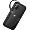 Hoco Powerbank 10000 Mah Qc Pd 20W With Retractable Cable Usb C Q51 black