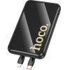 Hoco Powerbank 10000 Mah Qc Pd 22,5W With built-In Cables Usb C + Lightning Q37 black