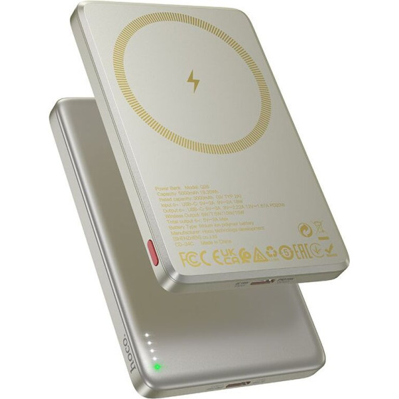 Hoco Powerbank Compatible With Magsafe 5000 Mah Qc Pd 2A 20W Q26 orange