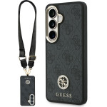 Guess Case 4G Big Rhinestone Triangle Strap Magsafe For Samsung Galaxy S26 black