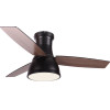 Aca Ceiling Fan Dim Mat Black 3 Blades Against Plate Timer Remote Control 22W Cct 35W - (FANRX44041B)