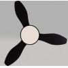 Aca Ceiling Fan With Light Dim Mat Black 3 Blades Abs Remote Control Timer Led 22W 40W - (FANRX48013B)