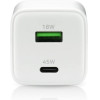 EVERACTIVE Charger 1 x Usb Quick Charge 4.0, 1 x USB-C 45W White - (SC-450Q)