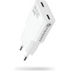 EVERACTIVE Charger 2 x USB-C Quick Charge 4+ 30W Super Slim White - (SC-385Q)
