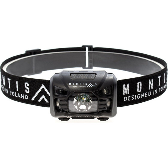 MONTIS Black Headband Flashlight Led - (MT001)