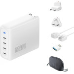 4sMarts Wall Charger Gan Flex Pro Travel 200W 4 USB-C White - (545200)