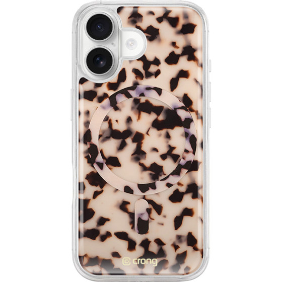 Crong Deluxe Mag Cover - Iphone 17 Magsafe Case (Blonde Tortoise) - (CRGDLMIP1761BTO)