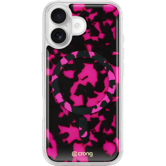 Crong Deluxe Mag Cover - Iphone 17 Magsafe Case (Pink Tortoise) - (CRGDLMIP1761PTO)