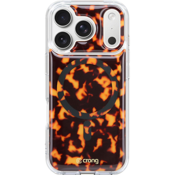 Crong Deluxe Mag Cover - Iphone 17 Pro Max Magsafe Case (Tortoise) - (CRGDLMIP1769PTOR)
